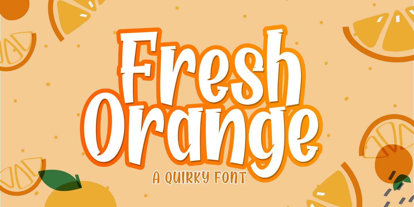 Example font Fresh Orange #1